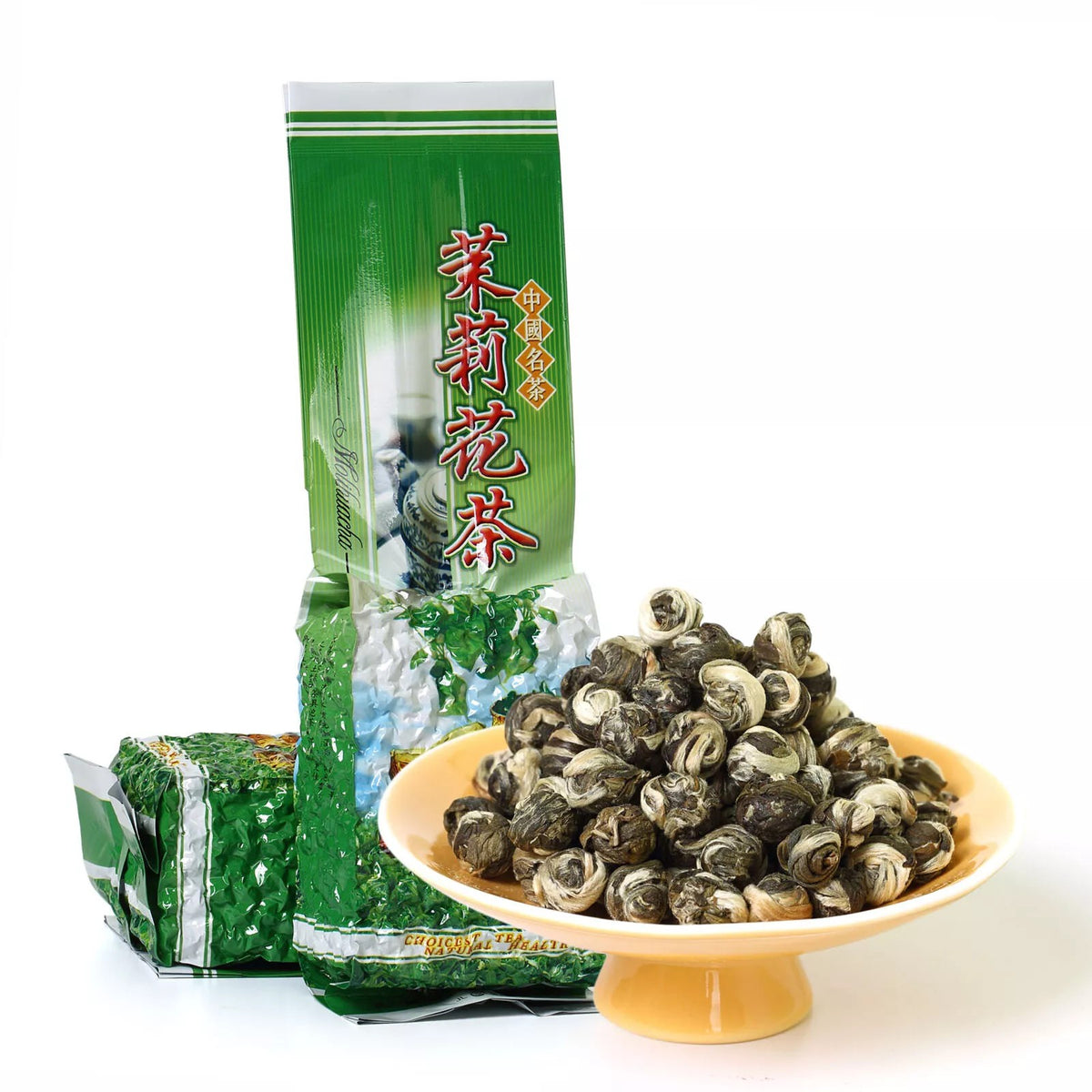 250g Nonpareil Supreme Jasmine Dragon Pearl Chinese Green Tea Handroll Loose