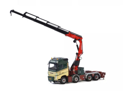 1:50 WSI VOLVO FH4 8X4 FASSI 1100 JIB Truck-mounted Crane Truck Diecast Model