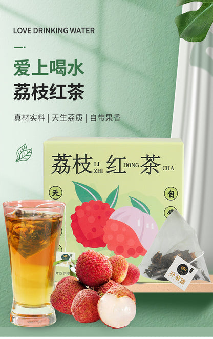 Lychee Black Tea 30g Flower Fruit Tea Triangle Tea Bags Summer Health Drink