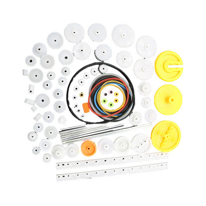 82PCS/Set Plastic Gear DIY Accessories Set for Toy Motor Car Robot Model Kit