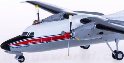 1:200 Herpa LTU International Fokker 27 Passenger Aircraft Diecast Plane Model