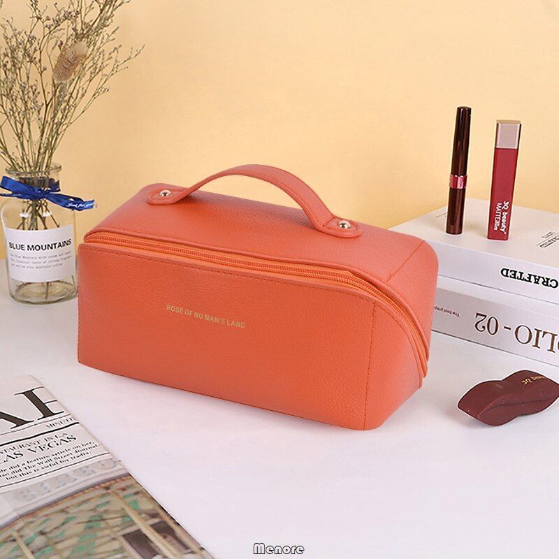 Big Traveling Makeup Bags Synthetic Cosmetic Pouch Toiletry Organizer Waterproof