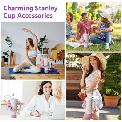7Pcs Accessories Set for Stanley Cup 40 30oz Insulated Sleeve Travel Cup Holder