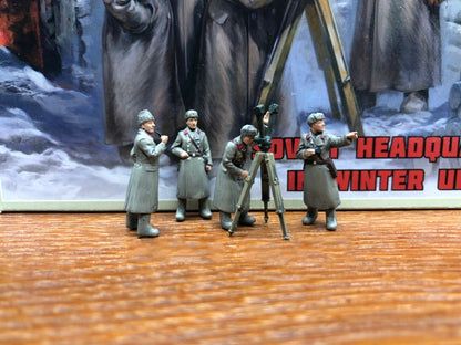 1/72 WWII Soviet Headquarters Soldiers in Winter Uniform handPainted *6231
