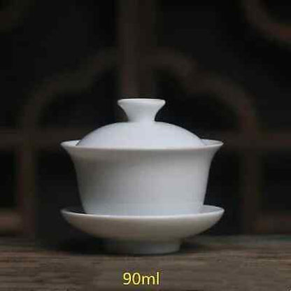 Mini 60ml Gaiwan Porcelain Tureen Teaware Travel Kung Fu Tea Set Tea Cup Bowls