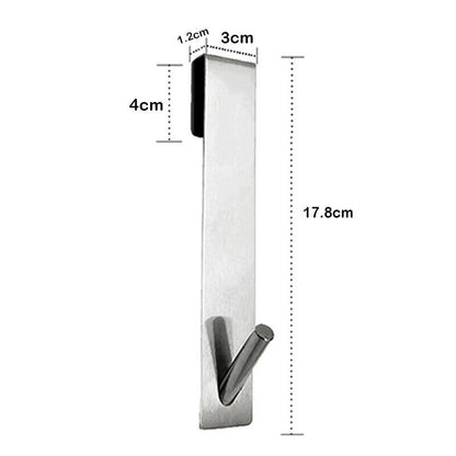 Over Glass Door Hooks Stainless Steel S-Shape Holder Bathroom Shower Towel Racks
