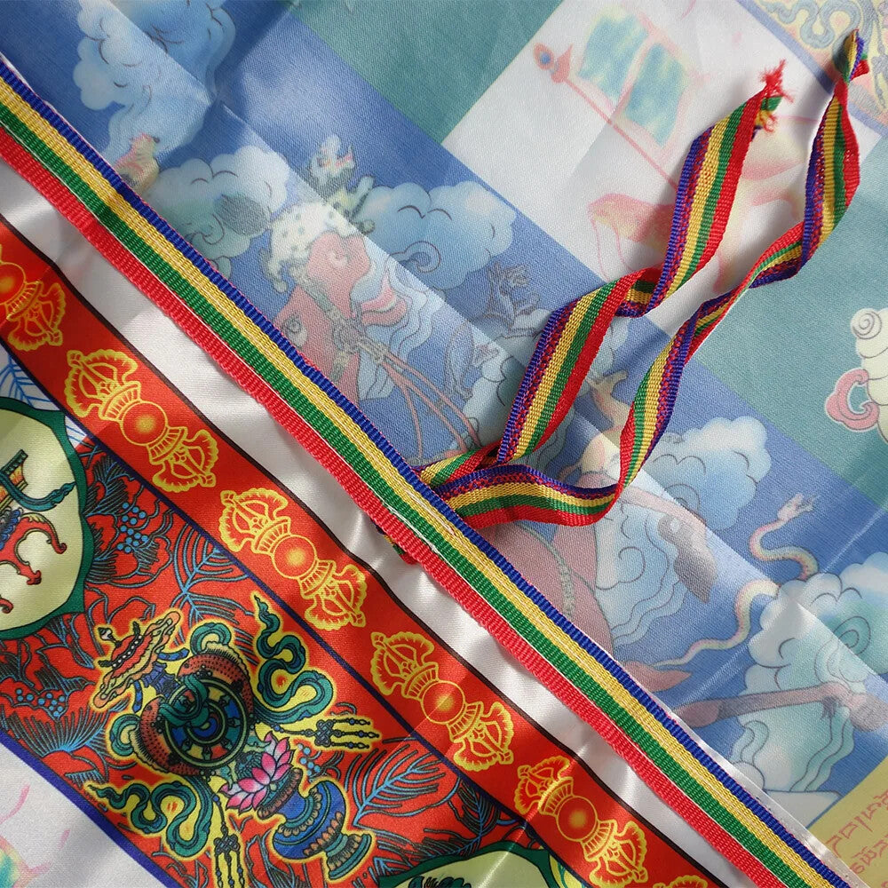 Tibetan Buddhist Wind Horse Prayer Flag, Tibet Sutra Streamer King Gesar Flag