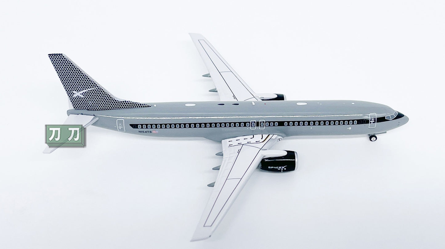 1:400 Panda SpaceX BOEING 737-800 Passenger Airplane Diecast Aircraft Model