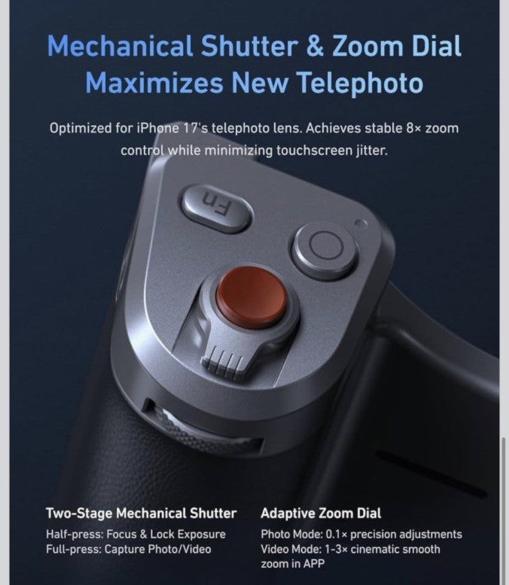 TELESIN Magnetic Master Grip Kit for iPhone 17 Pro Case And Grip Open Box SMALL