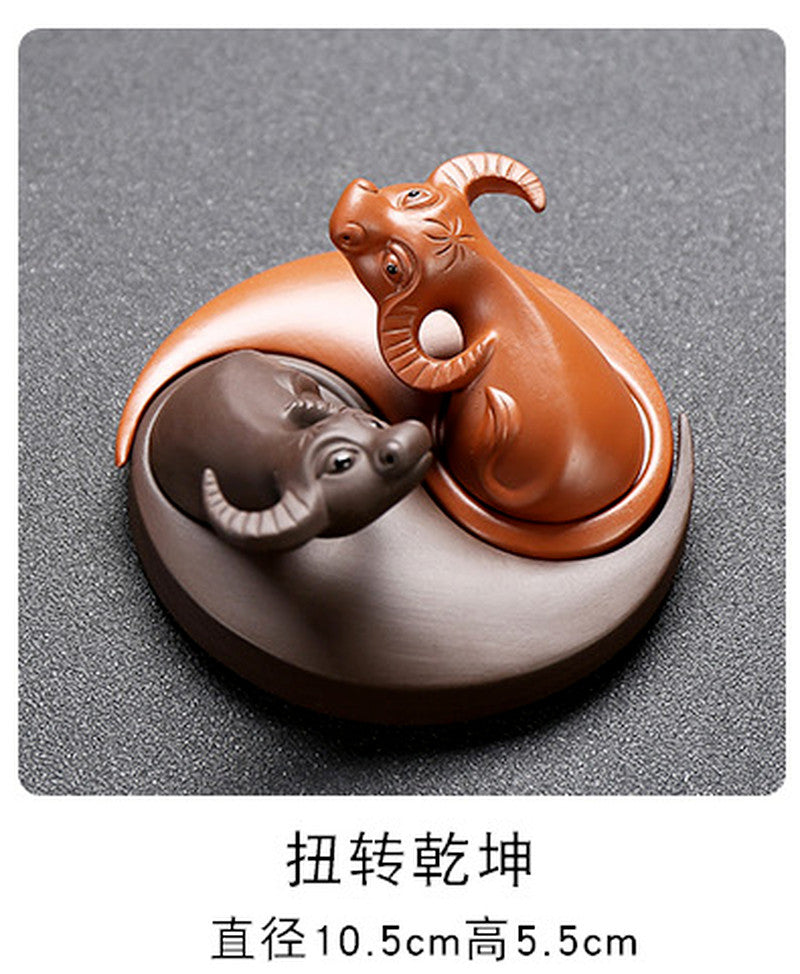 Yixing Purple Clay Tea Pet Handmade Tea Set Tea Table Home Decoration