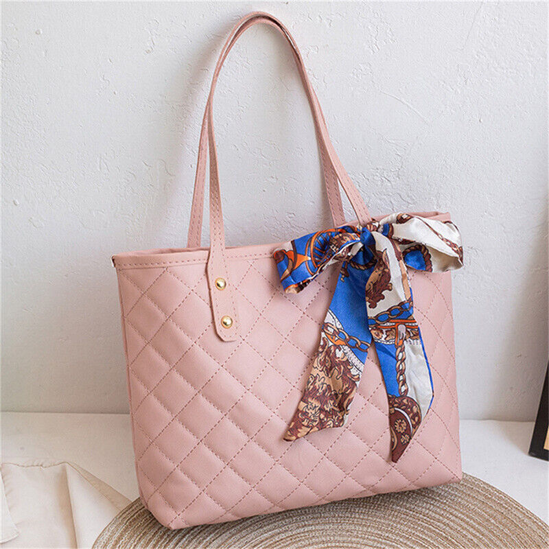 Large Capacity Women Shoulder Bag Fashion Rhombic Embroidery Handbags Tote Bags