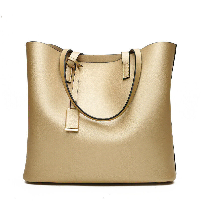 Fashion Women PU Leather Satchel Tote Handbag Large Capacity Travel Shoulder Bag