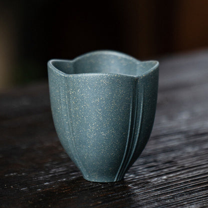 One Real Yixing Zisha Tea Cup Petal Design Original Ore Kungfu Teacup Master Cup