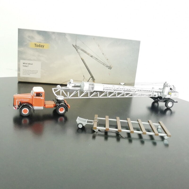 1:50 NZG Scania L60 SZM mit Liebherr F6 Truck Crane Construction Diecast Model