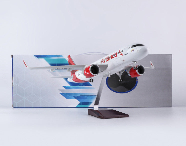 47CM 1:80 Avianca AIRBUS A320neo Passenger Airplane Landing Gears Resin Model