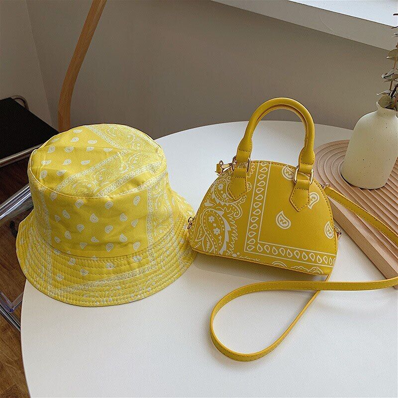 PU Leather Small Crossbody Shoulder Bag Women Handbags Ladies Flower Hats
