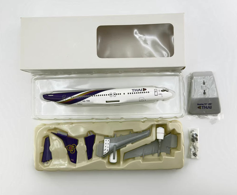 1:200 Hogan THAI Boeing 737-400 Plane Airplane ABS Plastic Plane Aircraft Model
