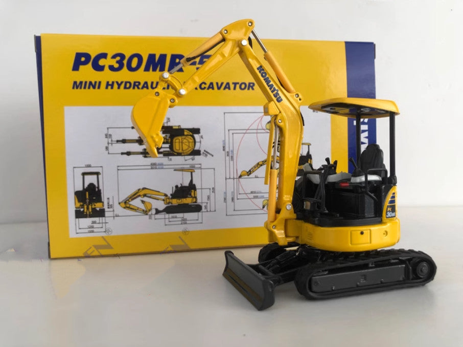1:32 KOMATSU PC30MR-5 Excavator Construction Machine Equipment Diecast Model