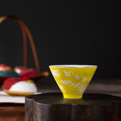One Piece Chinese Tea Cup Porcelain Master Cup 60ml Handpainted Ceramic Cup New