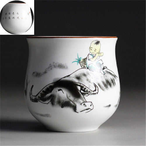Chinese Tea Cup Japanese Style Master Cup Of Tea Blue-and-white Porcelain Cups