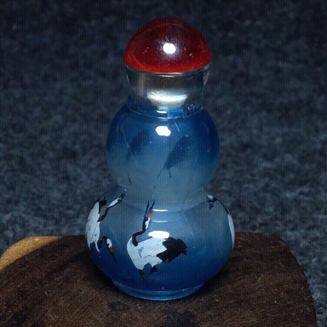 Ancient Chinese handmade interior painting ancient glazed snuff bottle