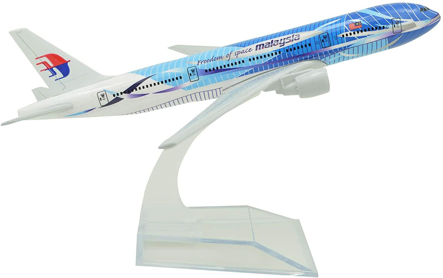 1:400 16cm B777 Malaysia Airlines Sea Wave Metal Airplane Model Plane Toy