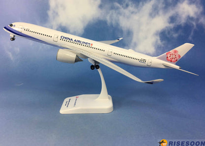 33CM 1:200 Risesoon China Airlines AIRBUS A350-900 Airplane ABS Plastic Model