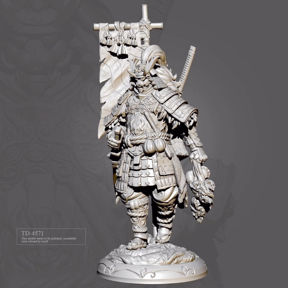 1/24 resin figure model kit Mythical Circumstances-Cat Bear Warrior Unassembled