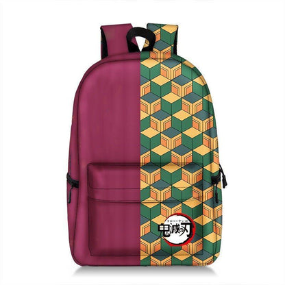 Backpack Waterproof Student School Bag Bookbag Cosplay Travel Fashion Red Purple