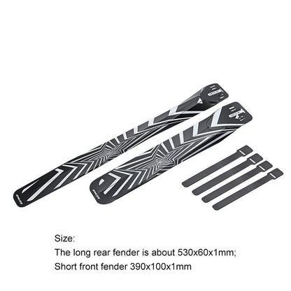 1set Plastic Folding Bicycle Fender Front Rear Tire Wheel Fender Mudguard Kits