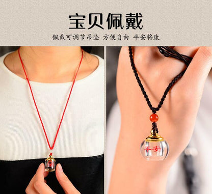 Stainless Steel Chinese zodiac Airtight Container Pendant Necklace Chain Gifts