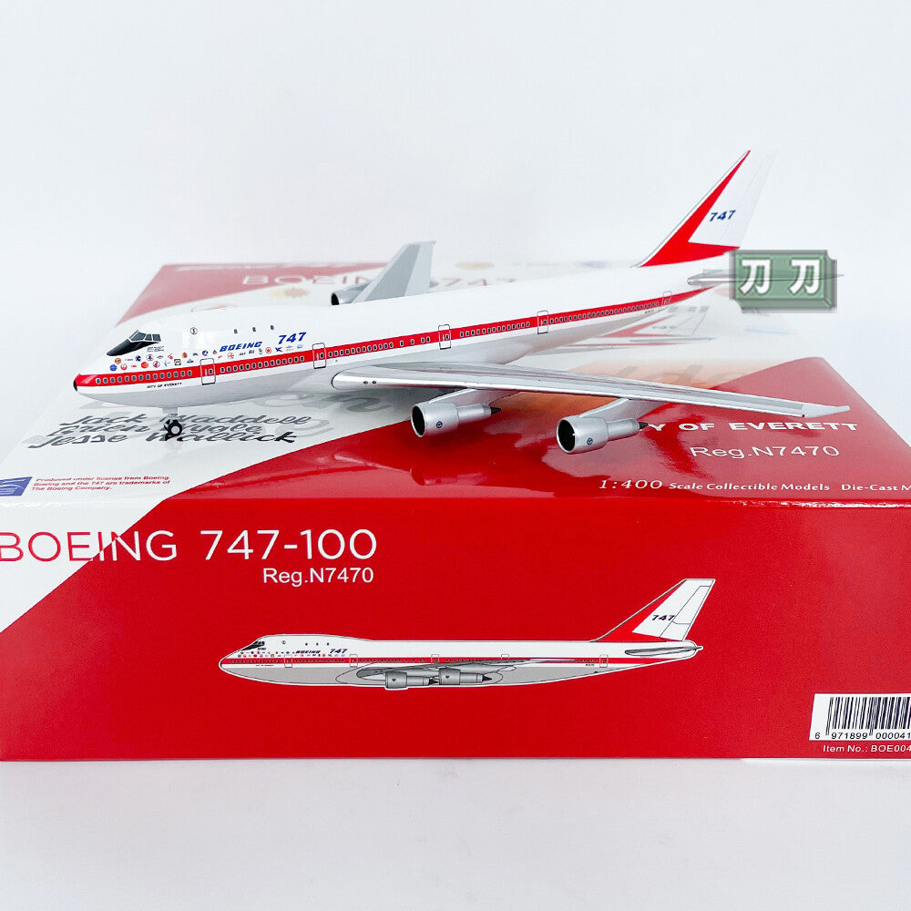 1:400 NG Lite BOEING B747-100 N7470 Passenger Airplane Diecast Model