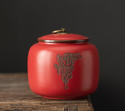 Sealed Canister For Loose Tea Real Yixing Zisha Purple Clay Jar With Lid Small