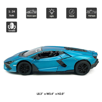 1/24 Lamborghini Revuelto Model Car Diecast Toy Cars Toys for Boys Kids Gifts
