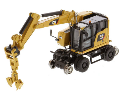 1:87 DM M323F Railroad Wheeled Excavator Construction Equipment Diecast Model