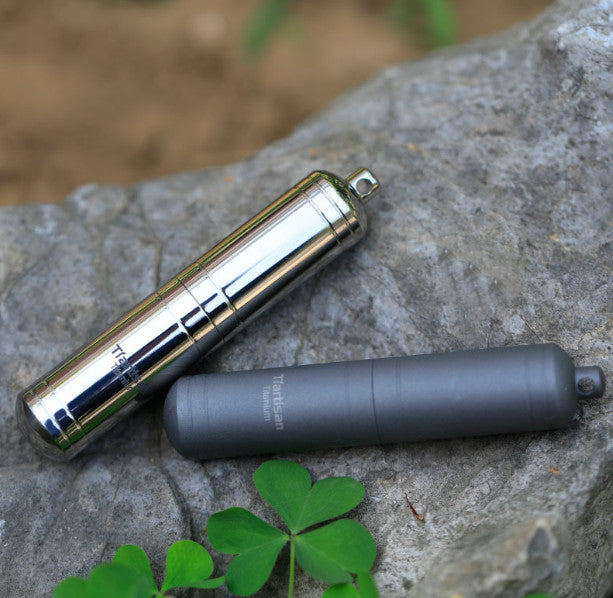 Titanium Waterproof Medicine Pill Bottles Necklace Pendants Perfume Bottles Box