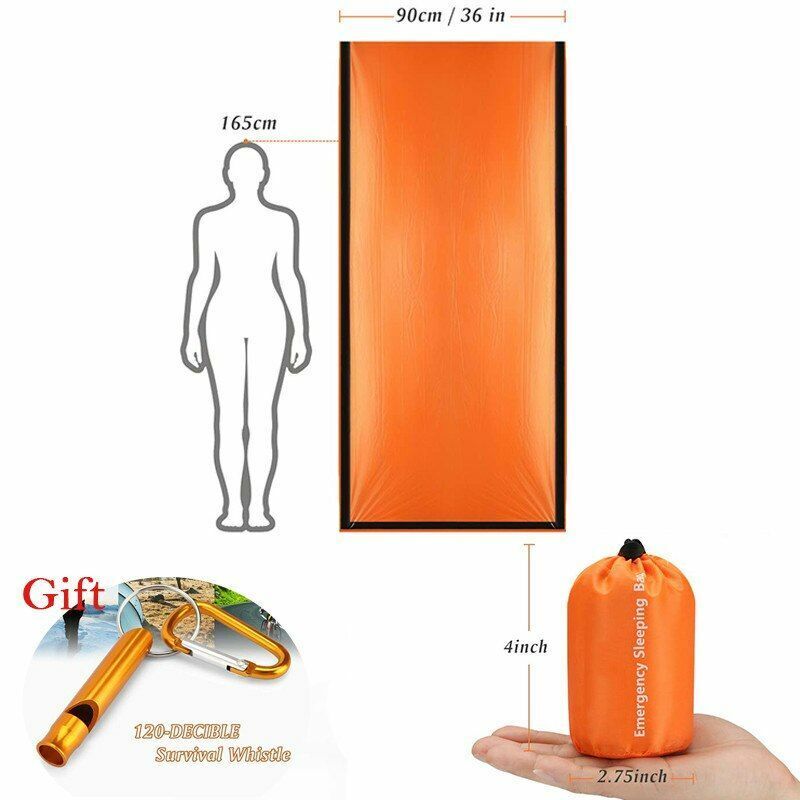 Sleeping Bags Waterproof Lightweight Thermal Emergency Survival Blanket Mylar