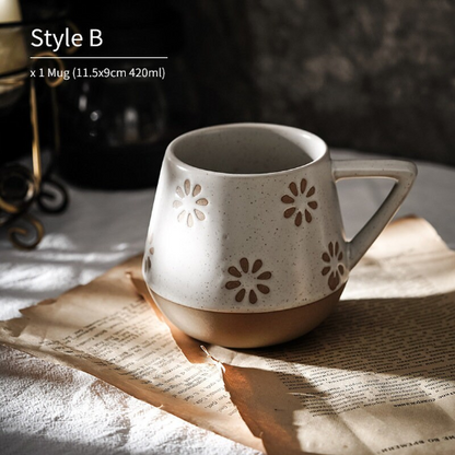 Ceramic Tea Mugs Coffee Tea Cup 420ml