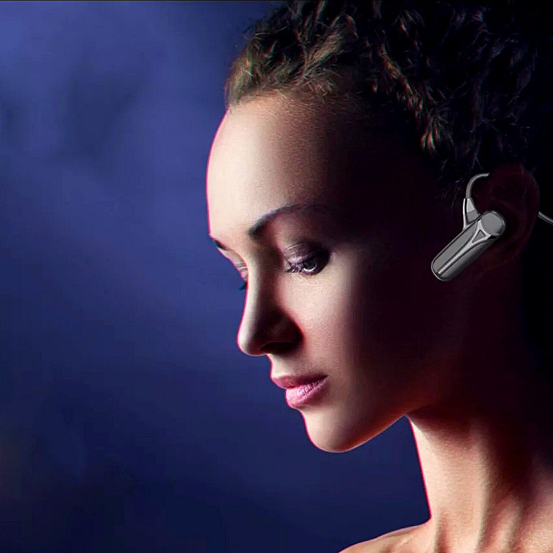 Bone Conduction Headphones Bluetooth 5.0 Wireless Earbuds Outdoor Sport Headset