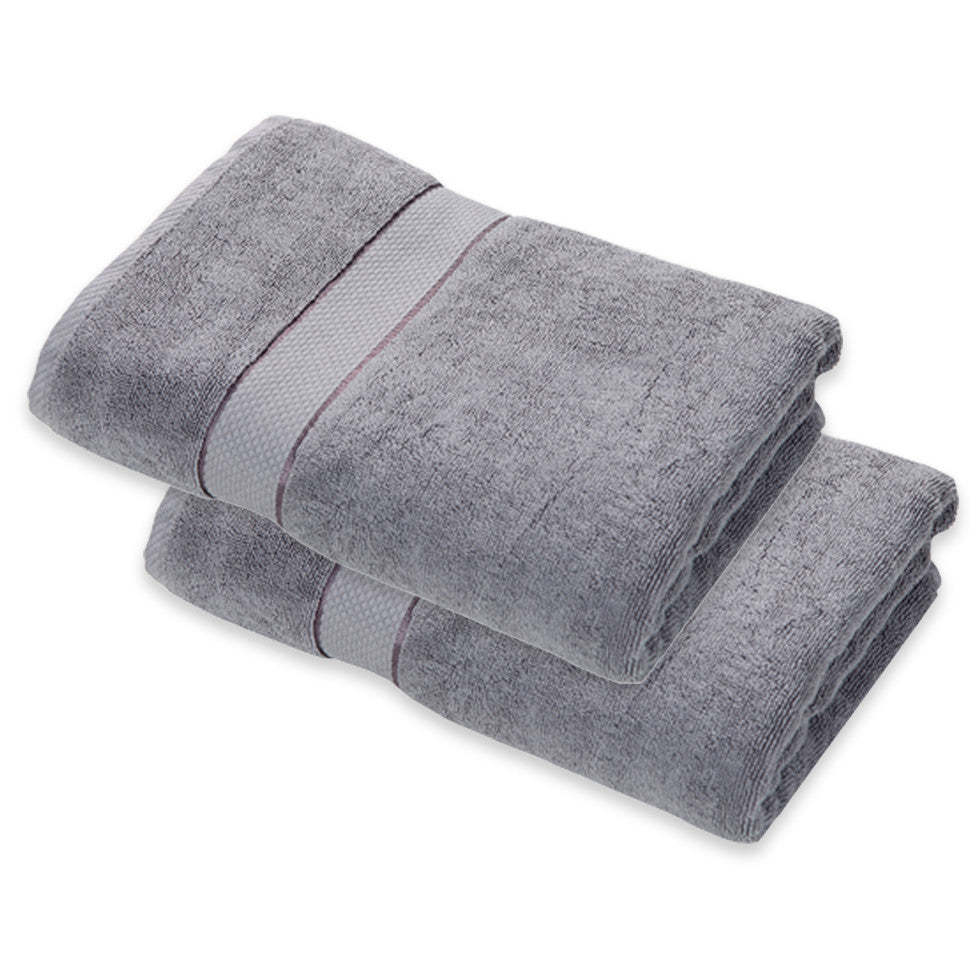 Platinum Color Bath Towel Set of 2 (100% Cotton, 27" x 56", GSM 620)