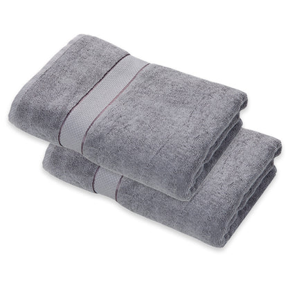 Platinum Color Bath Towel Set of 2 (100% Cotton, 27" x 56", GSM 620)
