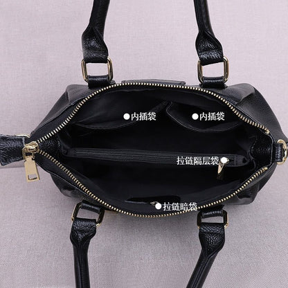 Genuine Leather Crossbody Bags Women Handbag Shoulder Bag Shopping Purse Totes