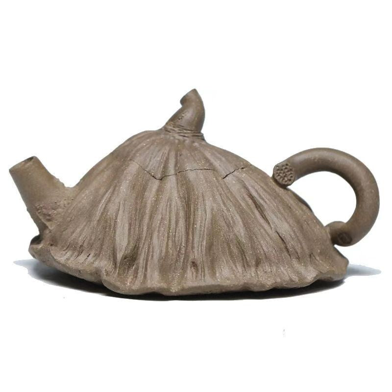 130cc Chinese Yixing Handmade Zisha Teapot Duan Clay Lianpeng Gongfu Hu Tea Pot