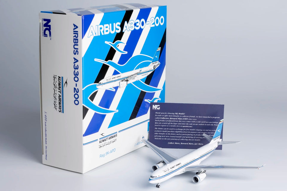 1:400 NG Model KUWAIT AIRWAYS AIRBUS A330-200 Passenger Airplane Diecast Model