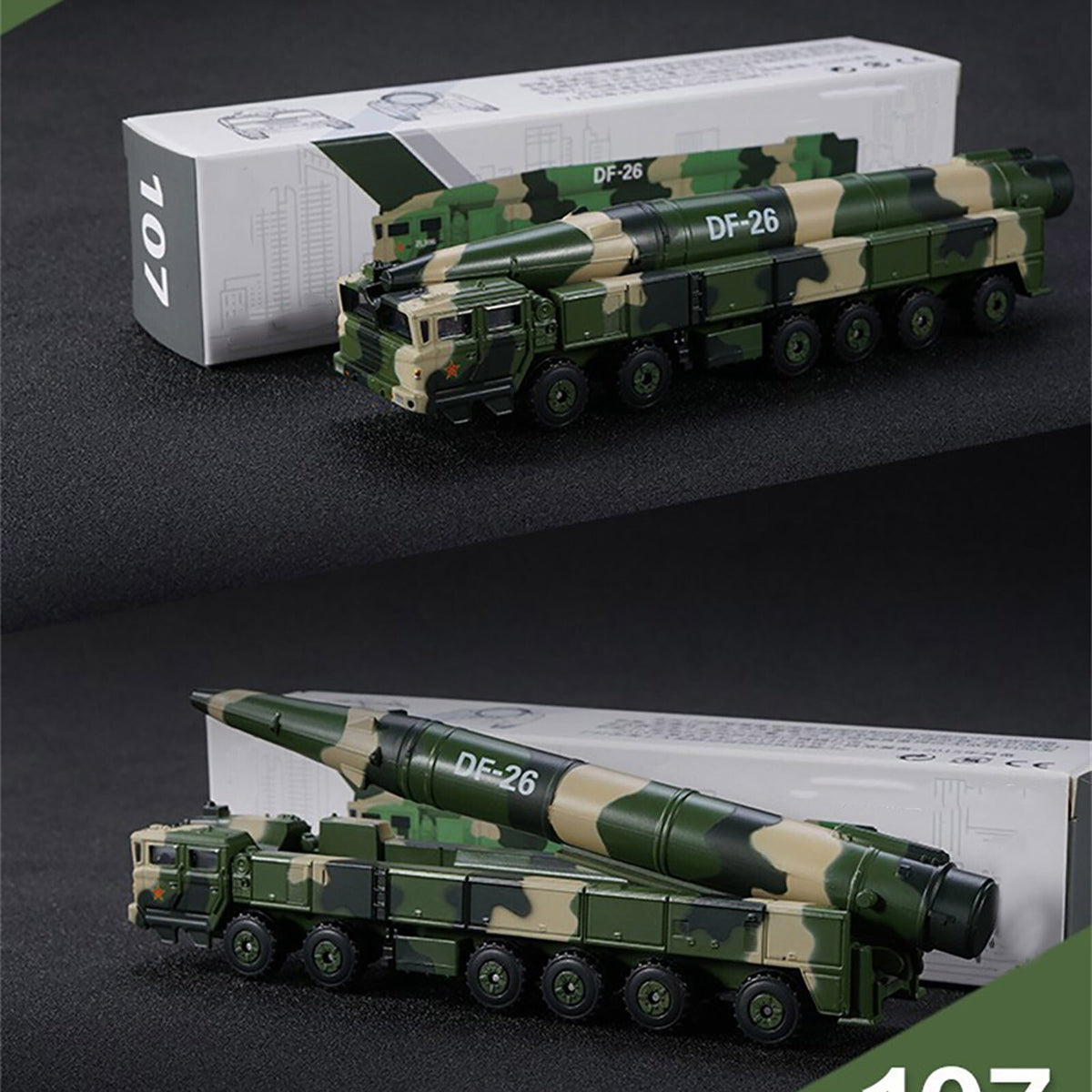Dongfeng 26 Nuclear&Constant Missile Display 1:100 Chinese Military Parade e