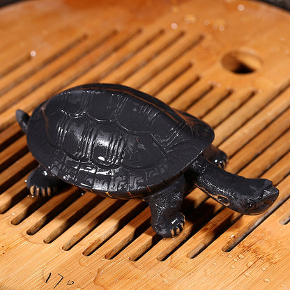 Collect Purple Clay Turtle Gifts Handicrafts Ornaments Tea Pet Sculptures