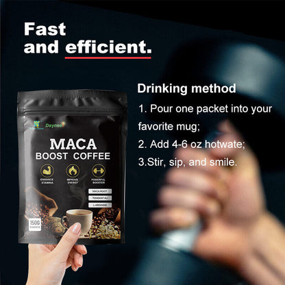 Maca Man Power Energy Extract Coffee Herbs Maca Coffee for Men Chocolate