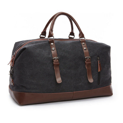 Carry on Luggage Bags Men's Canvas Travel Bags Suitcase Tote Weekend Overnight