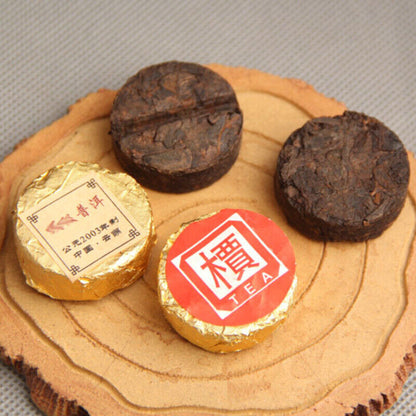 Chinese Puer Yunnan 'Jia' Word Mini Tuocha Made By 2003 Old Puer Shu Puerh Tea