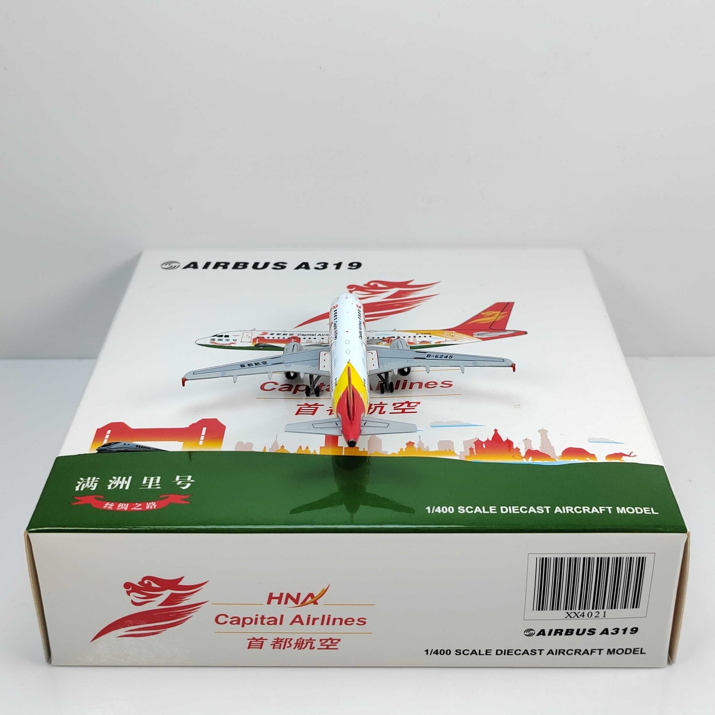 1:400 JC Wings CAPITAL AIRLINES AIRBUS A319 Passenger Airplane Diecast Model